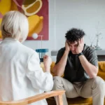 A boy taking an ERP therapy